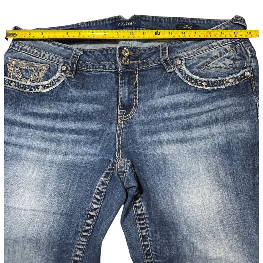 Vigoss The New York Capri Jeans Women’s Size 18 Rhinestone - Picture 7 of 11